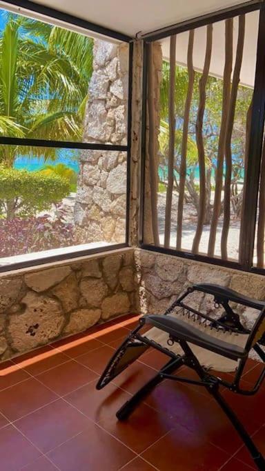 Beachfront Apartment With Swimming Pool. One Bedroom Celestun Exterior foto